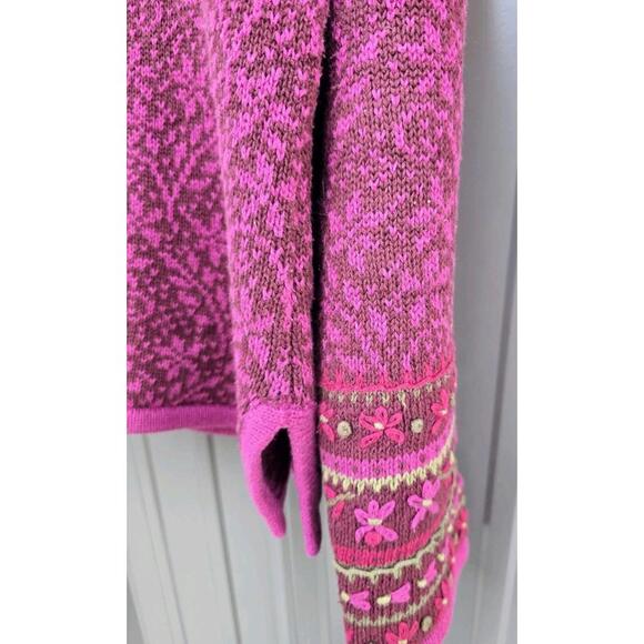 Nomadic Traders Sweater Ramie & Cotton Women's Large Pullover Beautiful Pinks - Picture 5 of 5